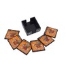 Wooden Coasters Set of 6 Handmade Handpainted Decorative Rajasthani Square