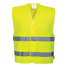 Portwest Two Reflective Stripes Hi-Vis Vest Size 4X/5X Yellow C474YER4X/5X