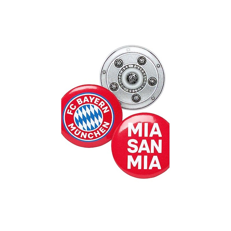 FC Bayern München Button Set of 3 – Logo +