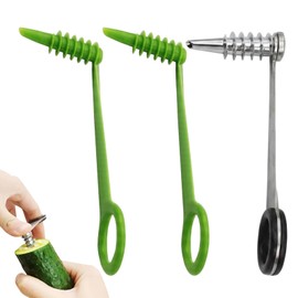 3 PCS Spiralizer for Vegetables, Vegetable Spiralizer, Spiralizer Set for Healthy Meal Preparation, Durable Kitchen Tool with Ergonomic Handles, Easy to Clean Design
