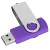 USB Flash Drive Candy Purple Rotatable Portable Storage Memory Stick