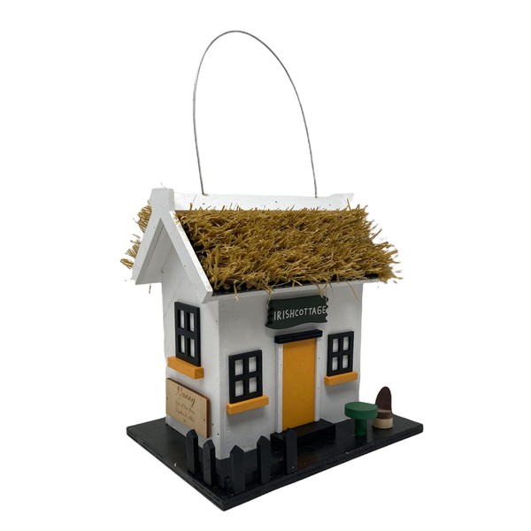 Personalised Irish Cottage Design Bird House Nesting Box - Engraved