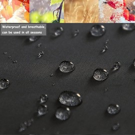 PATIO PLUS Garden Cushion Storage Bag, Waterproof, Anti-UV, Heavy Duty Rip Proof 420D Oxford Fabric 80x80x60cm Black