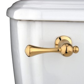 Kingston Brass KTBL2 Buckingham Front Mount Toilet Tank Lever, Left/Right Installation in Polished Brass