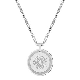 Chereda Aphrodite's Flower Symbol of Love Beauty Talisman Necklace Pendant Men Greek Mythology Clavicle Chain Jewelry For Women Gift