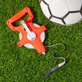 Retractable Open Reel Measure Tape 30 Meter/98.42 Feet, Track and Field Measuring Tape for Long Jump, Sports, Athletics