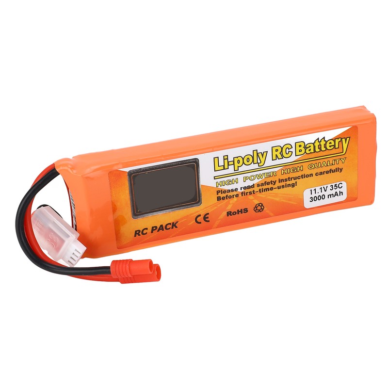 11.1V 3000mAh 35C Lithium Battery with Banana 3.0 Plug Long