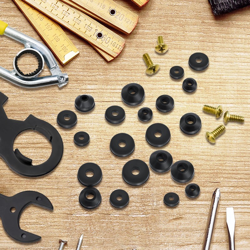 XBVV 106 PCS Faucet Washer Assortment Kit with Assorted Flat