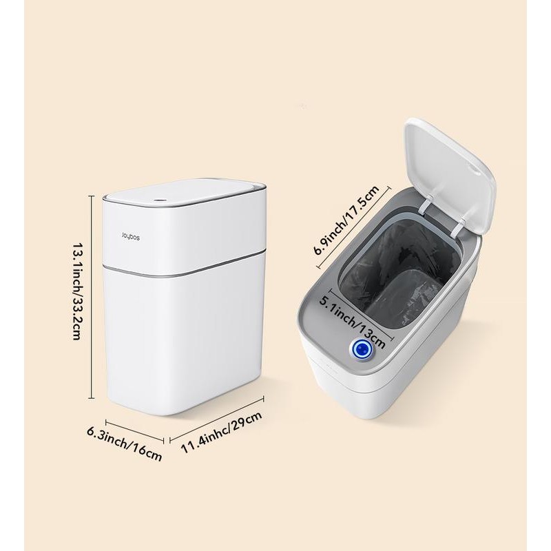 Joybos Smart induction Save space Waterproof Bathroom Trash Can,Garbage Can,