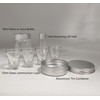 Portable Communion Service Set With 4 Cups,Juice Bottle,Anointing Oil Glass