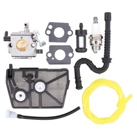 Carburettor Kit Repair with Air Filter Fuel Filter Spark Plug Fuel Line Gasket Fuel Supply Line Craftsman Carburettor Replacement for Stihl 028 AV Chainsaw Walbro WT16B Tillotson HU-40