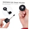 SUPVOX Snooker Pool Chalk Tip Rubber Holder Lightweight Portable Billiard