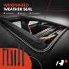 A-Premium 6PCS Front Center & Rear Roof Molding Trim Weather