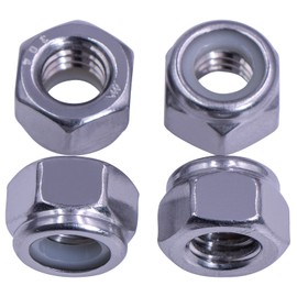 30pcs 5/16-18 Hex Lock Nuts, Nylon Insert,304 Stainless Steel(18-8 SS), Hex Drive, Coarse Thread