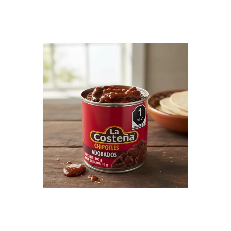 Chiles Chipotles La Costeña Adobados Con 10 Piezas De 105