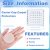Carpet Protector Spiked Caster Cups Plastic Caster Cups Round and