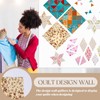 Buryeah 1 Pieces Quilt Design Wall Fabrics 72 in x