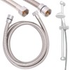 BadeStern Hand Shower Hoses: Set of 4 Stainless Steel Shower