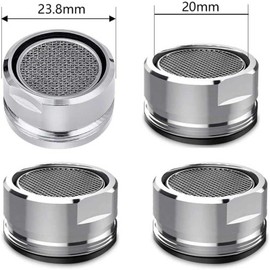 24mm Durable Faucet Aerator with A Wrench Tap Filter for Sink Taps in The Kitchen Bathroom Restaurant and Public