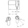 EVVA EPS Half Cylinder 31/10 | High-Quality Door Cylinder Lock