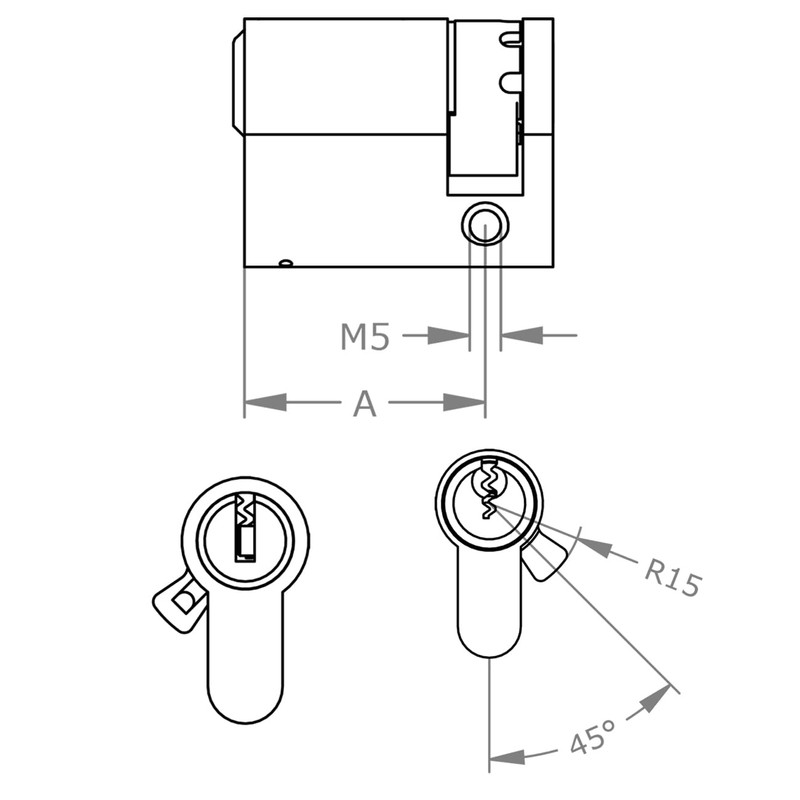 EVVA EPS Half Cylinder 31/10 | High-Quality Door Cylinder Lock