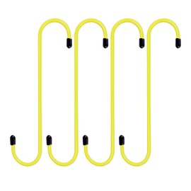 Inscool Brake Caliper Hangers,Brake Caliper Tool with Rubber Tips,Automotive Tools for Mechanics, Mechanic Tool Mechanic Accessories, Work on Brake Axle and Suspesion Systems- 4Pcs (Yellow)