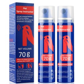 ANSJDH Dog Corrector Spray 70ml 2 Pack Pet Trainer Spray, Corrector Spray for Dog to Stops Barking, Jumping Up, Food Stealing, Dog Fights, Avoidance, Unwanted Dog Behaviour