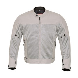 WICKED STOCK Mesh Motorcycle Jacket with Armor - Breathable Biker Jacket Men with CE Level 1 Motorcycle Armor - Lightweight Summer Mens Motorcycle Jackets with Adjustable Cuffs, Biceps & Waist (M)