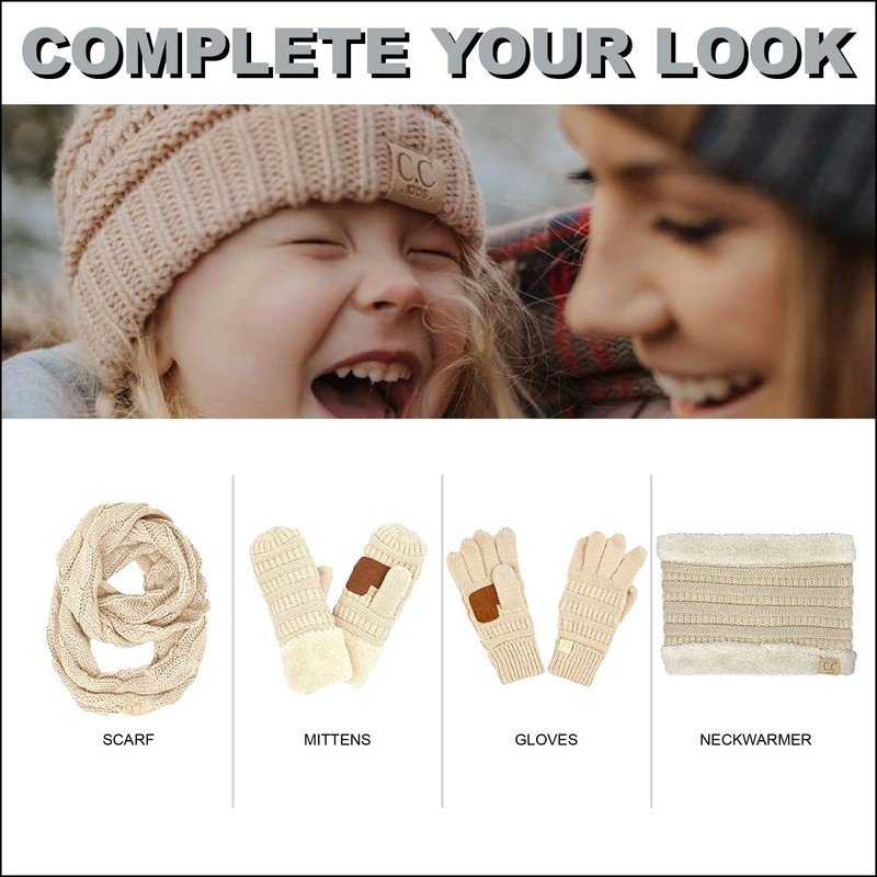 Funky Junque - Gorro de punto de cable para niños