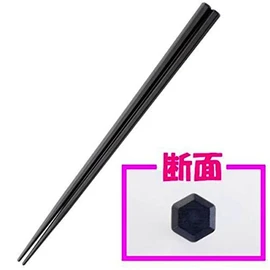 大黒工業 SPS Reuseable Chopsticks 23 cm [Hex] [Black] Cases-White-Rubber [10 Pairs 20pcs x 4 Bag (Total 40 Pairs)] (Heat/Dishwasher Safe)
