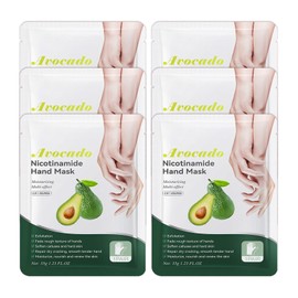 PPPanYiDi Hand Masks Moisturizing Gloves,6 Pairs Hydrating Hand Peel Masks Gift Set for Dry Cracked Hands Care,Long-lasting and Non-greasy Hand Moisturizer Gloves for Women J