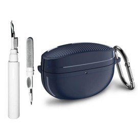 SKPY Carbon Fiber Anti-Fall Protective Case Compatible with Sony WF-1000XM5, Soft TPU with Carabiner Cleaning Tools Cover for Boys Girls Womens Mens Teens