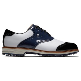 FootJoy Men's Premiere Series - Wilcox Previous Season Style Golf Shoe, White/Navy/Black, 11.5
