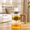 Magic Glass Teapot with Infuser, 24oz (700ml) Heat-Resist Boro Glass