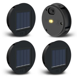 GENYESTAR Solar Light Replacement Top 4 Pack (3.15" x 2.76" x 0.39") LED Outdoor Waterproof Lanterns