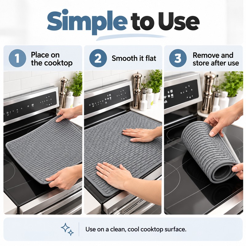 Silicone Stove Top Cover for Glass Cooktops – Extra Large