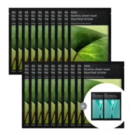 Aviv [APP only] 20 gum sheet masks + 2 madecassoside masks, 10 madecassoside stickers, 10 collagen milk stickers / [APP전용] 껌딱지 시트 마스크 20매+마데카소사이드 마스크 2매 증정 마데카소사이드 스티커 10매 콜라겐 밀크 스티커 10매