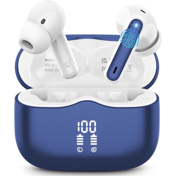 Wireless Earbuds, Bluetooth 5.4 Headphones in Ear 3D Bass Stereo,