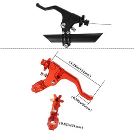 JXPANG CNC Short Stunt Clutch Lever 22mm 7/8" Handlebar Universal Stunt Clutch Lever Motorcycle Dirt Bike for for CFR250R CFR450R CFR450X CFR250X XR250 (Orange)