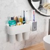 VITVITI Toothbrush Holders for Bathrooms, Toothbrush Holder and Toothpaste Dispenser