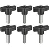 QUARKZMAN M8 x 25mm T-Shape Thumb Screw Handle Carbon Steel
