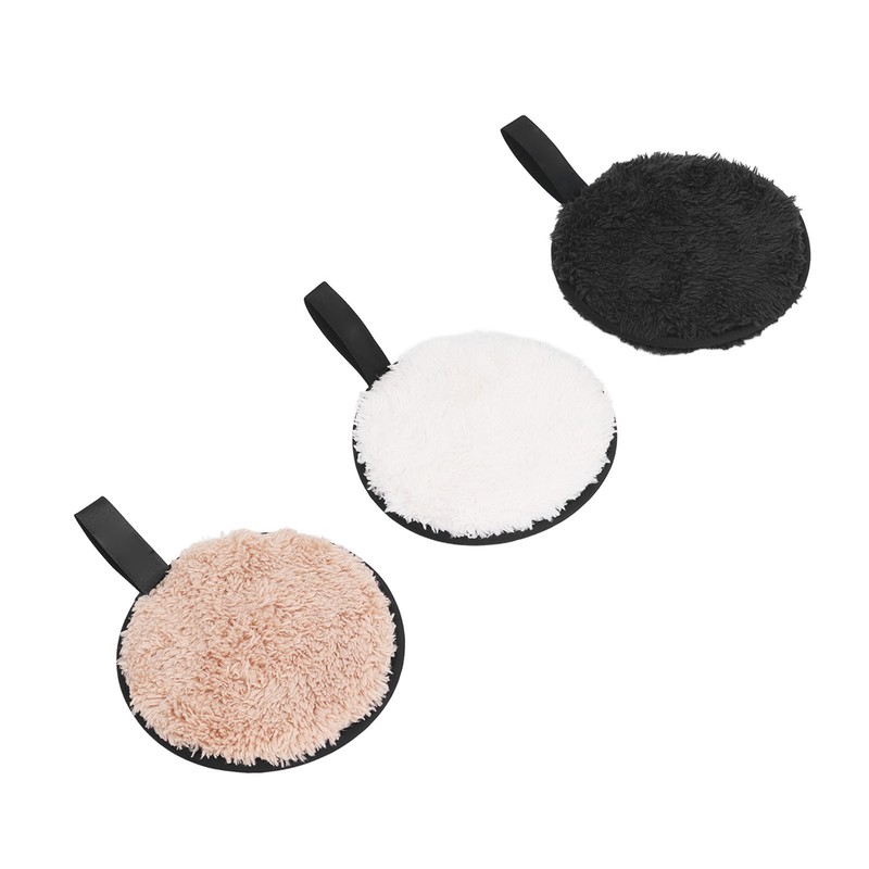 Makeup Remover Puff 3 Colors Purifies Skin Pore Cleansing Exfoliation