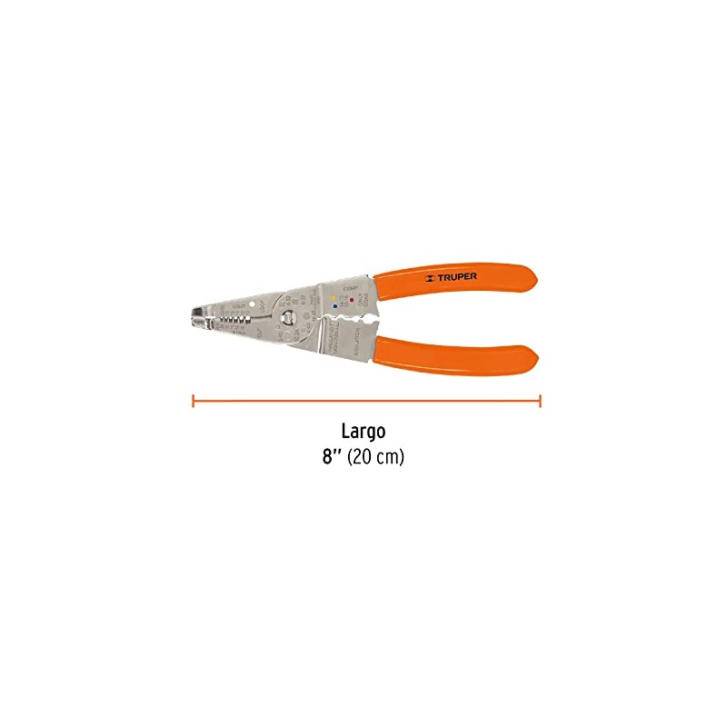 Truper PE-CA-8, Pinza pela cables 8