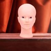 perfeclan Bald Mannequin Head,Manikin Head,Sturdy,Multipurpose for Wig Making,Cosmetology Training Head
