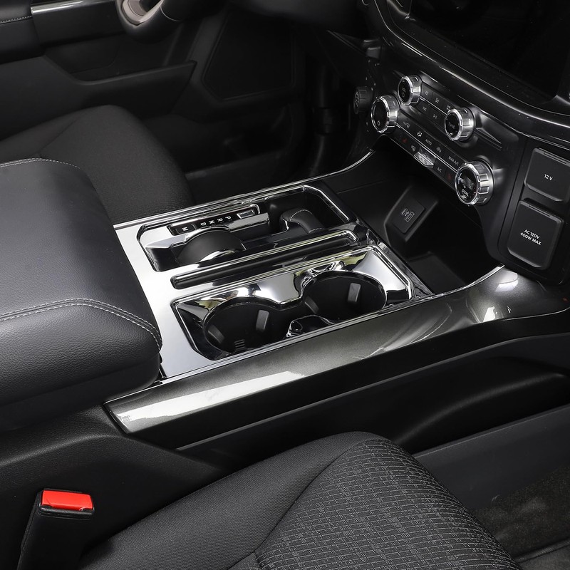 Linskip Center Console Gear Shift Panel Trim Compatible with Ford