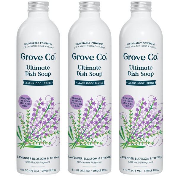 Grove Co. Ultimate Dish Soap Refills (3 x 16 Fl