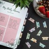 DiverseBee Laminated Planner Monthly Tabs, 24 Peel and Stick Tabs