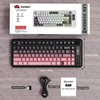 ZIYOU LANG M75 Wireless Gaming Keyboard, RGB Backlit Rechargeable 2000mAh