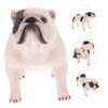 CIYODO 2pcs Realistic Bulldog Figurines Dog Models Dog Figures Adorable