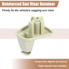 QUARKZMAN Pack of 2 Sun Visor Brackets Beige No. 1EJ51BD1AA